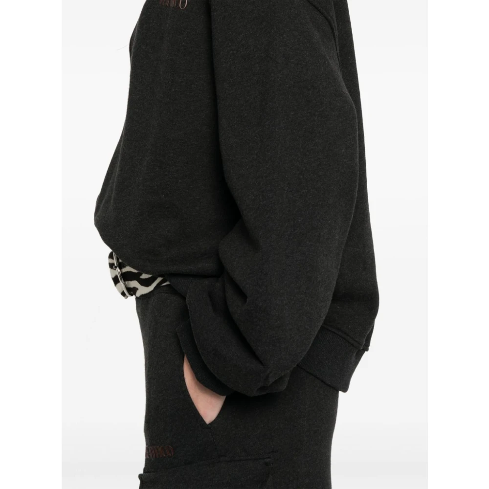 The Attico Nero E Marrone Sweatshirts voor Vrouwen Black Dames