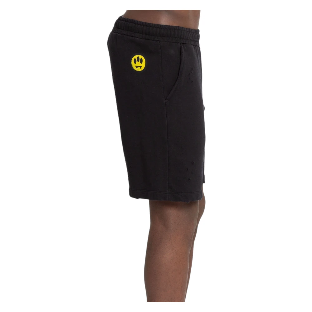 Barrow Retro Sweat Shorts Black Heren