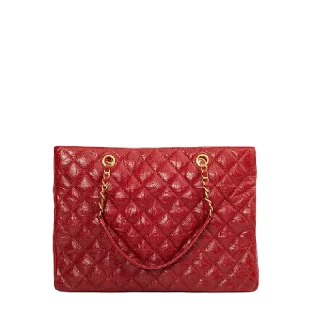 Chanel Vintage Pre-owned Leather chanel-bags Red Dames