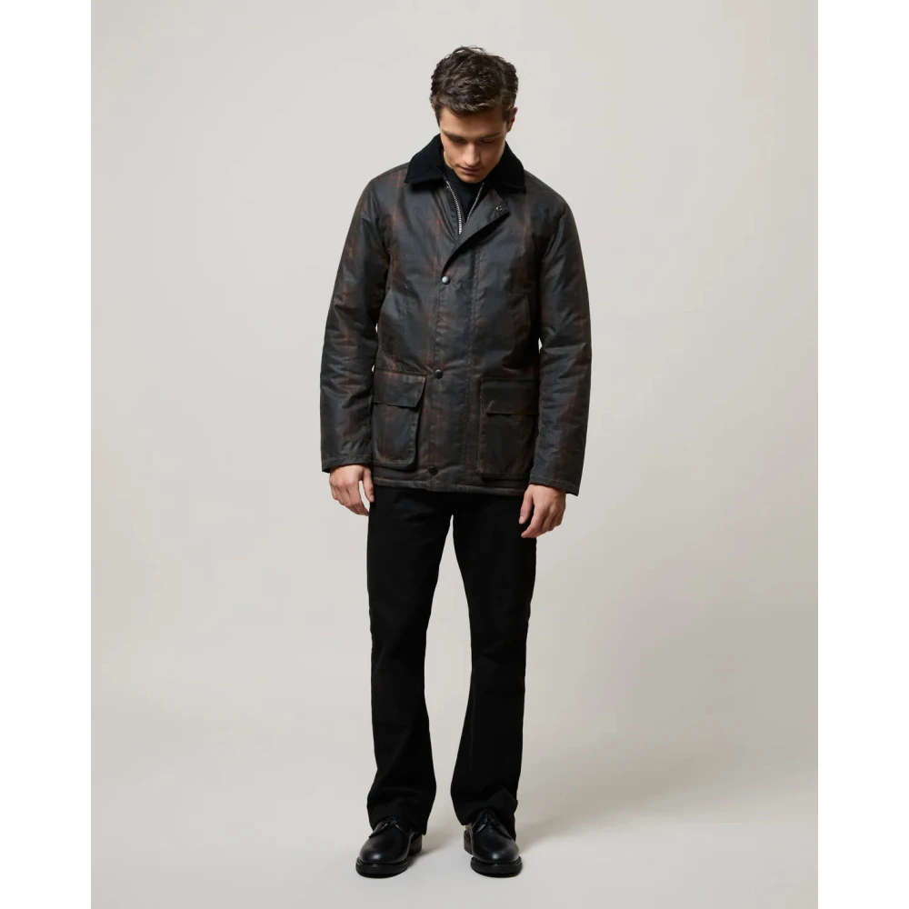 Brixtol Textiles Bruin Tartan Gewaxte Jas Curtis Brown Heren