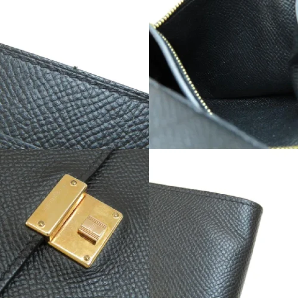 Hermès Vintage Pre-owned Leather wallets Black Dames