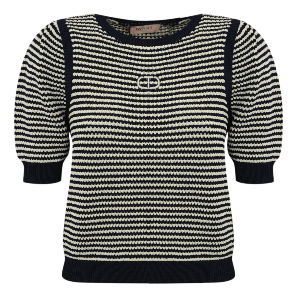 Twinset Gestreepte trui Blue Dames