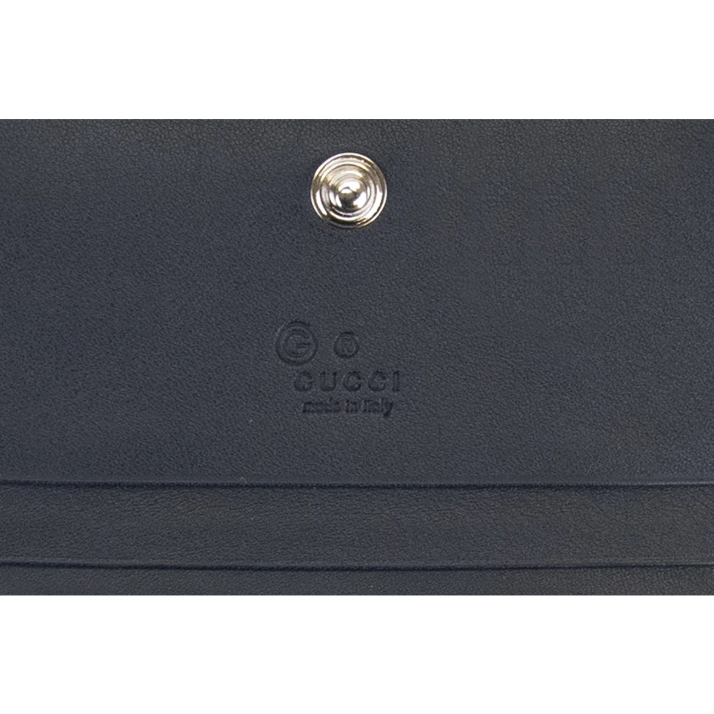 Gucci Portemonnee met Automatische Knop Blue Heren