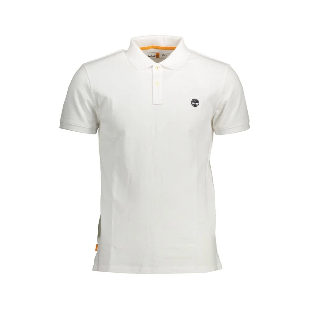 Timberland Men's White Cotton Polo Shirt - Polo Shirts - Xl - Tops