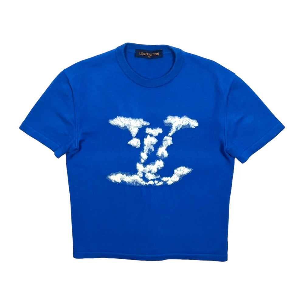Louis Vuitton Blauwe Wolk T-shirt Blue Heren