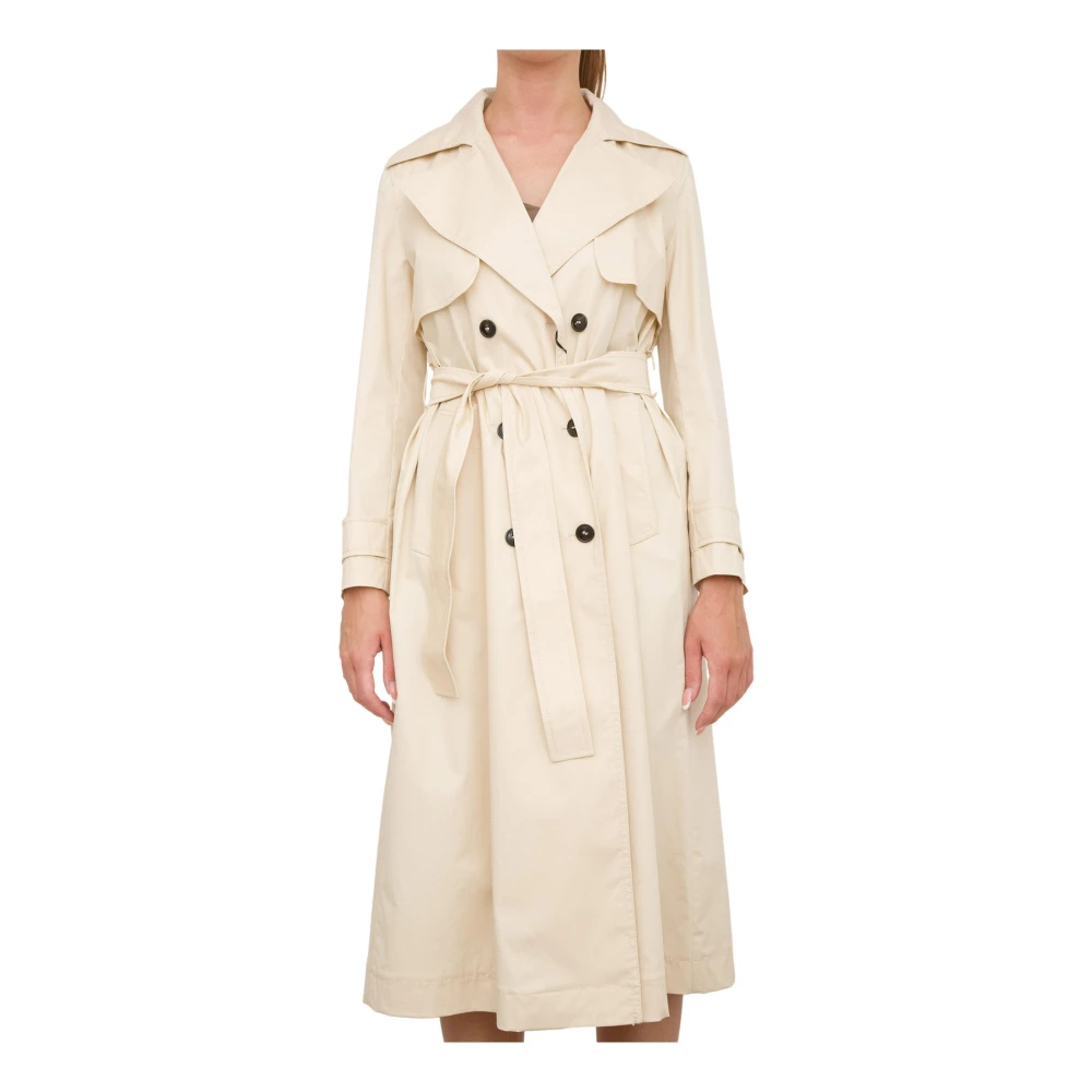 Marella Stijlvolle Trenchcoat voor Vrouwen Beige Dames