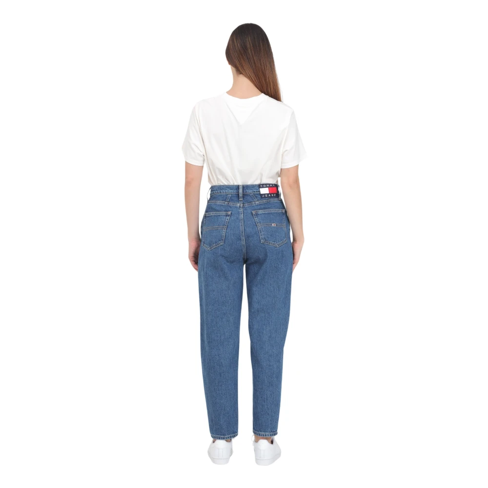 Tommy Jeans Blauwe Mom Fit Jeans Blue Dames