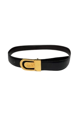Pre-owned Vintage Carriage Logo Belt