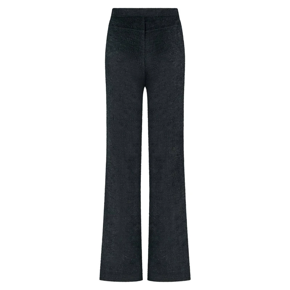 Tramontana Stretch Tweed Broek Black Dames