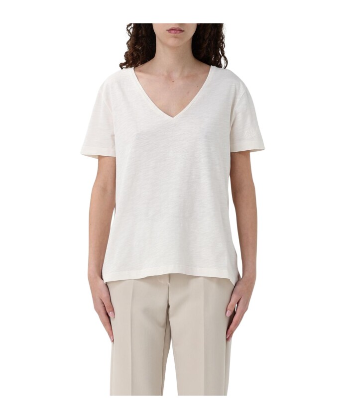 t-shirt-col-rond-jaune