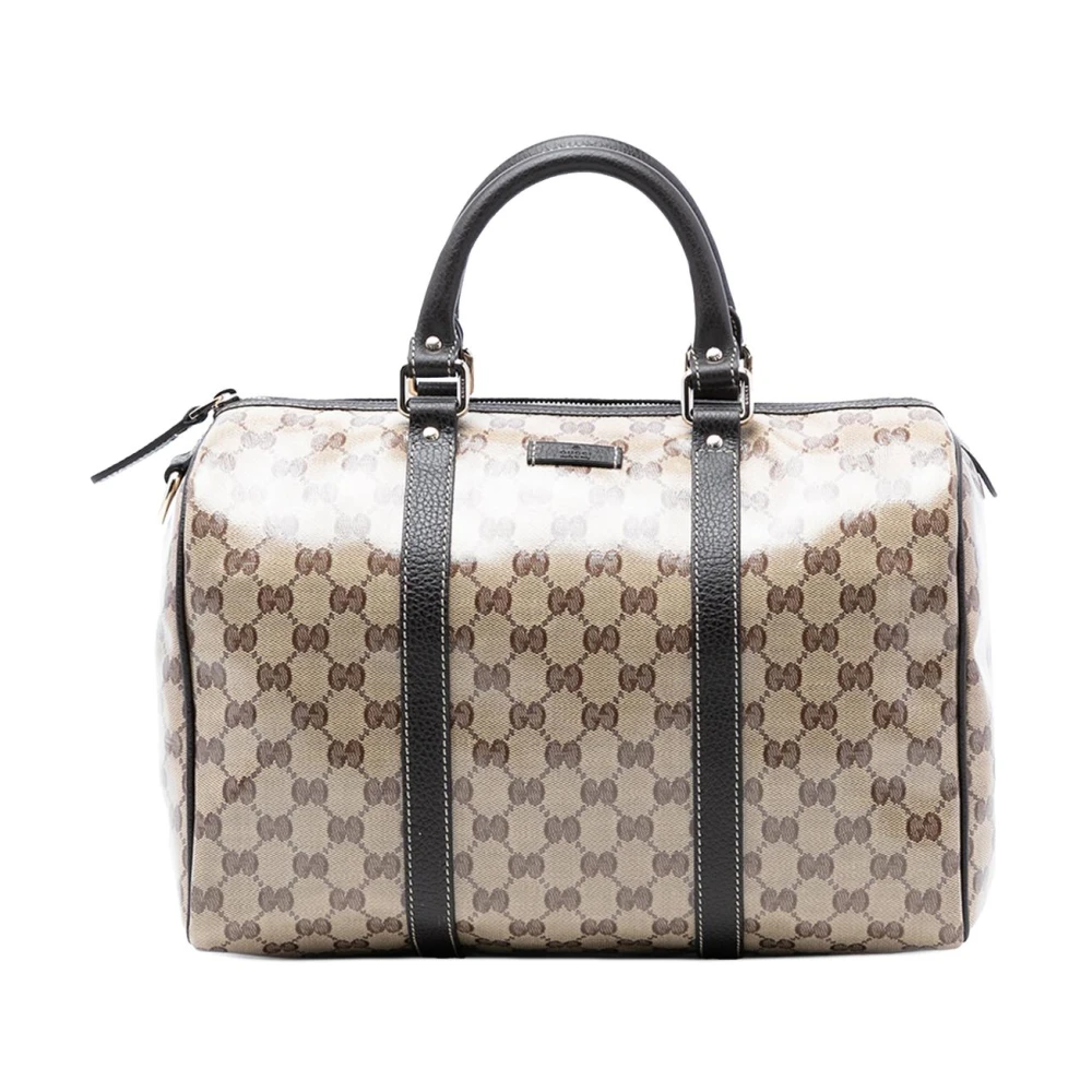 Gucci Vintage Women's Brown Pre-Owned Vintage Monogram Boston Bag
