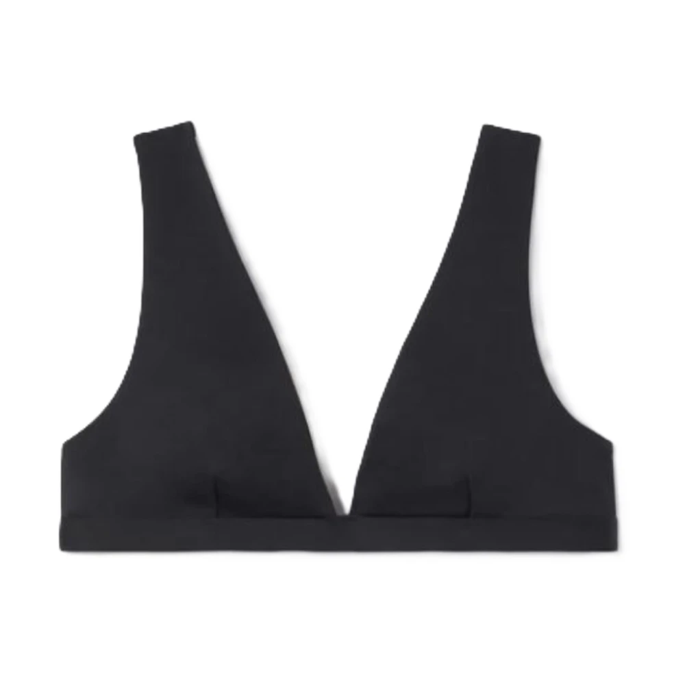 Mc2 Saint Barth Women's Black Bikinis, S, Ofelia Top