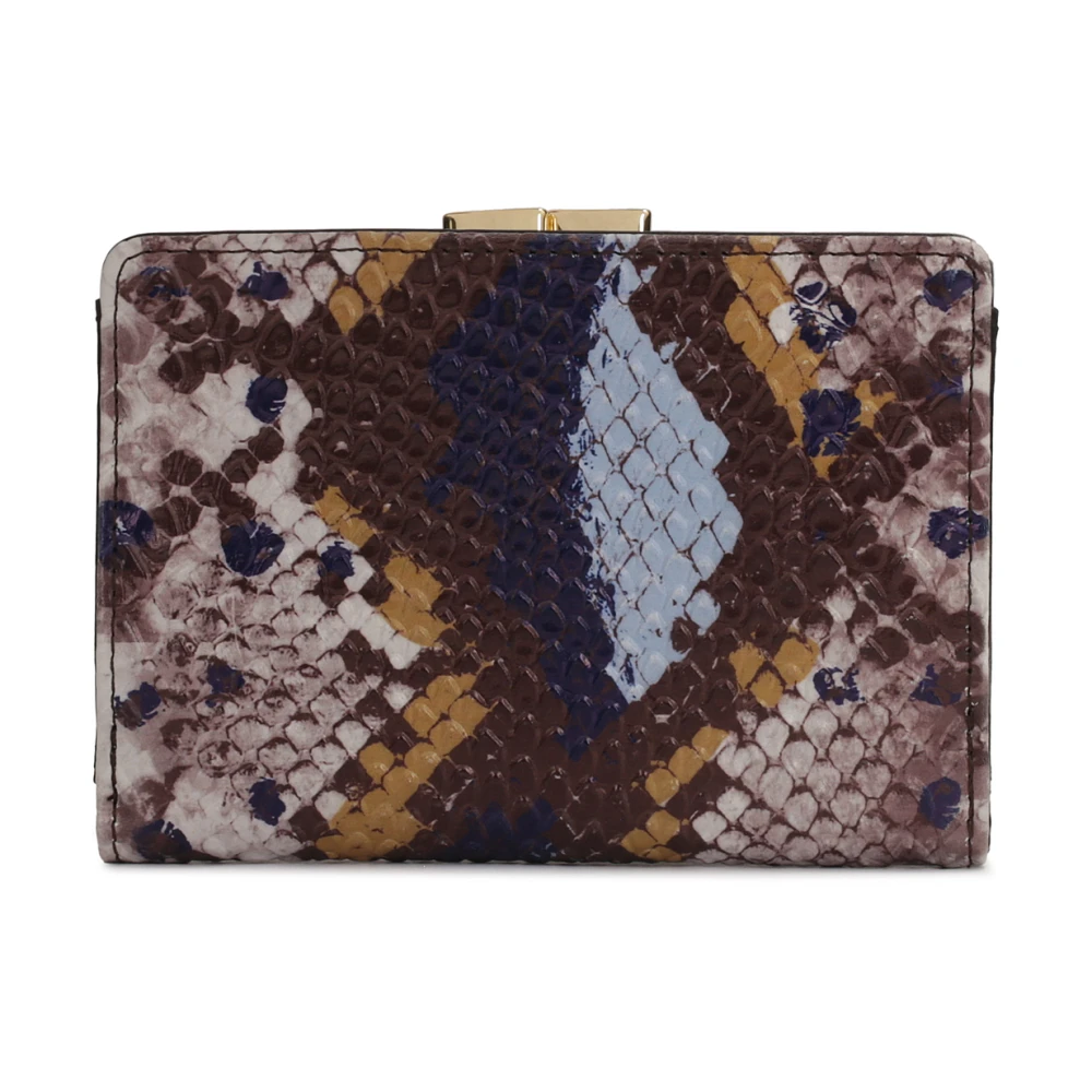Kazar Kleine veelkleurige portemonnee met reliëfpatroon Multicolor Dames