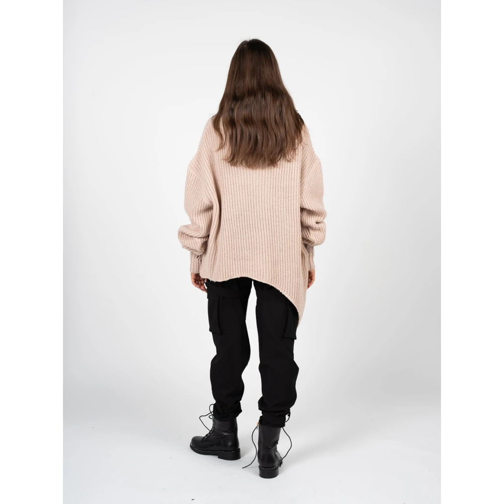 La Haine Inside Us Elegante Asymmetrische Dames Trui Pink Dames