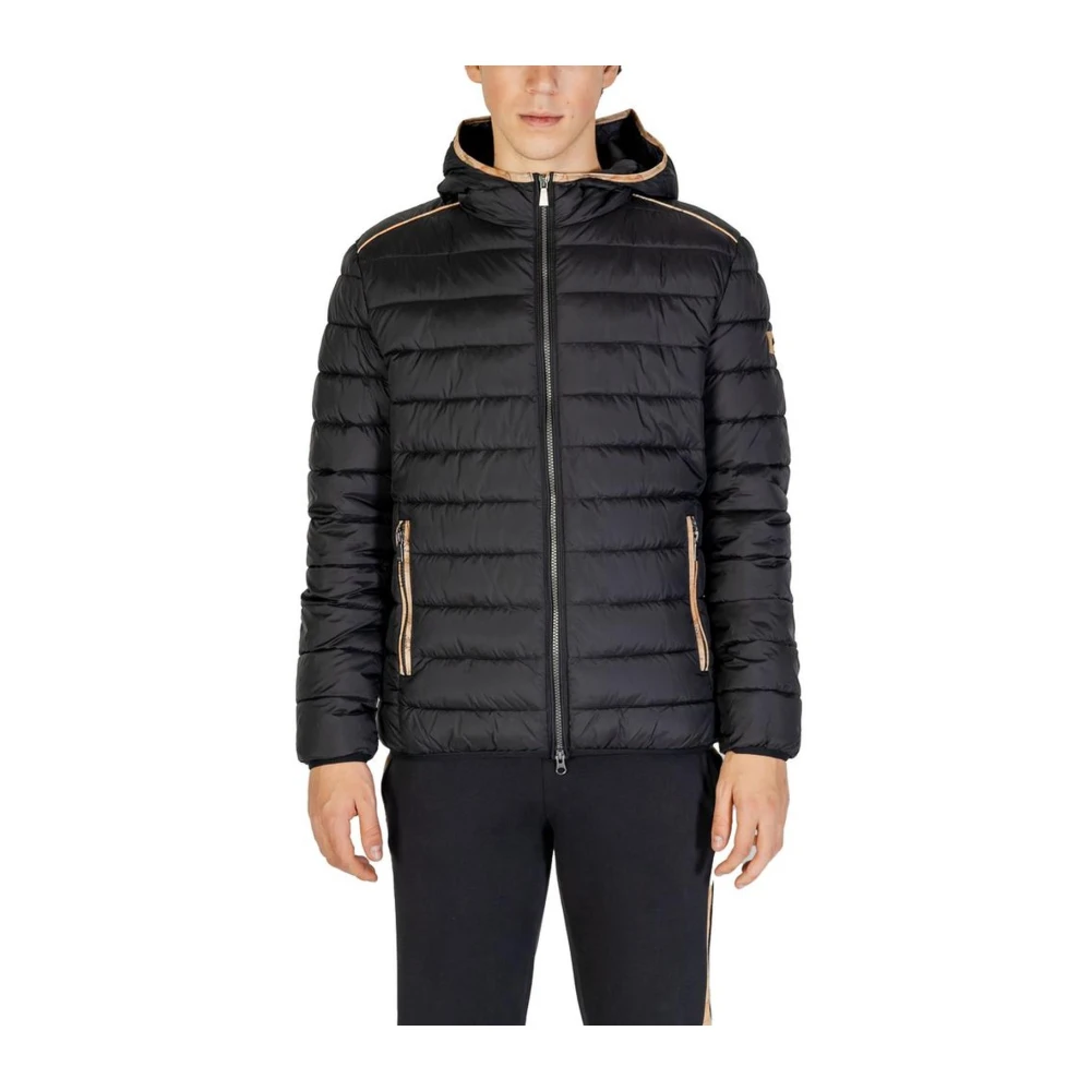 Alviero Martini 1a Classe Zwarte Lichtgewicht Polyamide Jas Black Heren