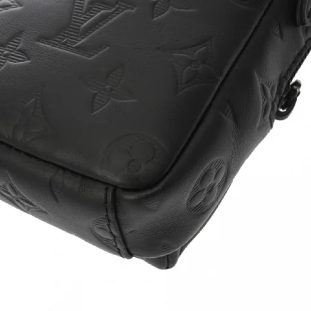Louis Vuitton Vintage Pre-owned Leather shoulder-bags Black Dames
