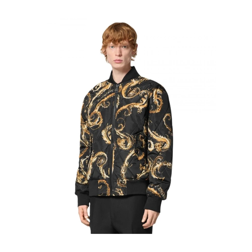 Versace Jeans Couture Polyester Puffer en Parka Jassen Black Heren