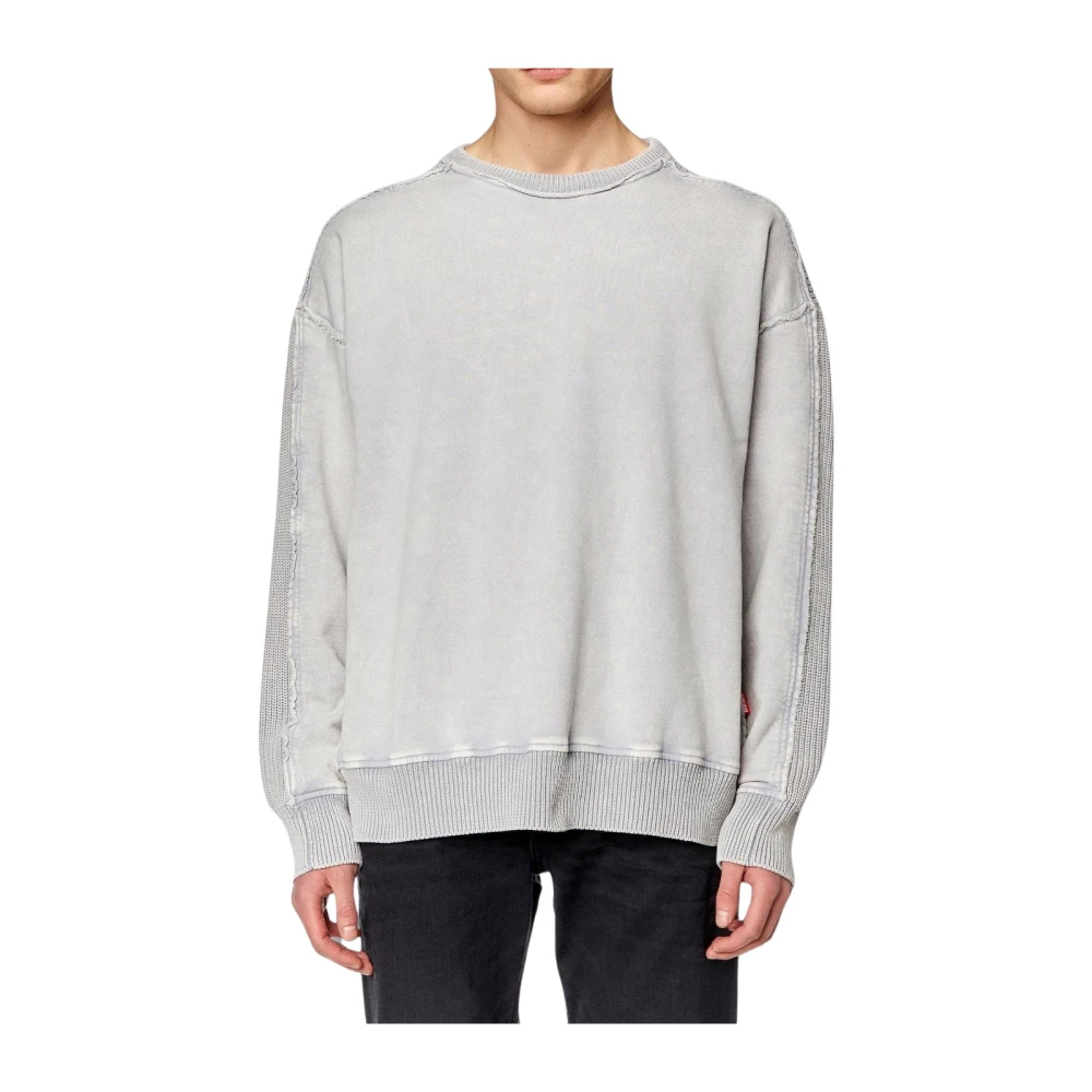 Diesel Men's Gray Round Neck Sweater