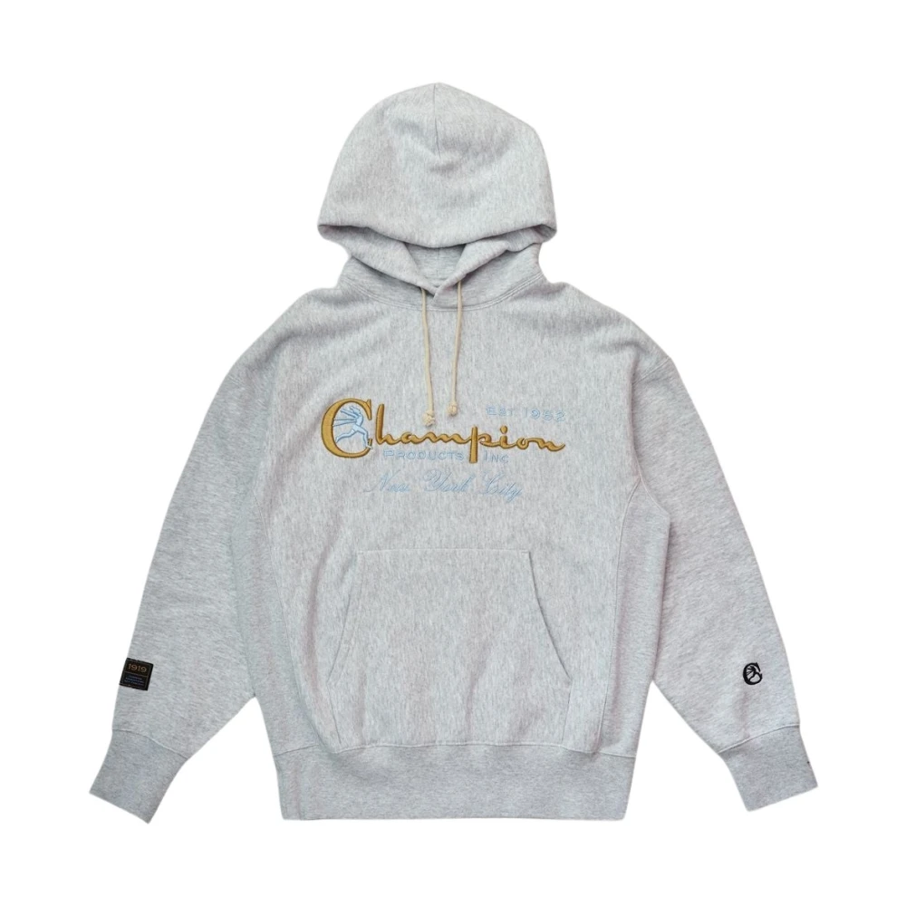 Champion Grijze hoodie met logo Gray Heren