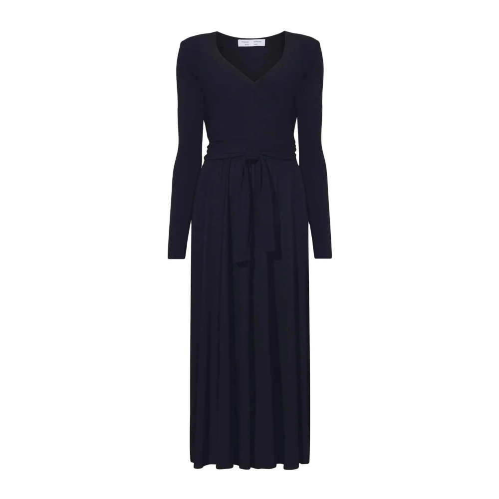 Proenza Schouler Zwarte Maxi Omslagjurk Black Dames