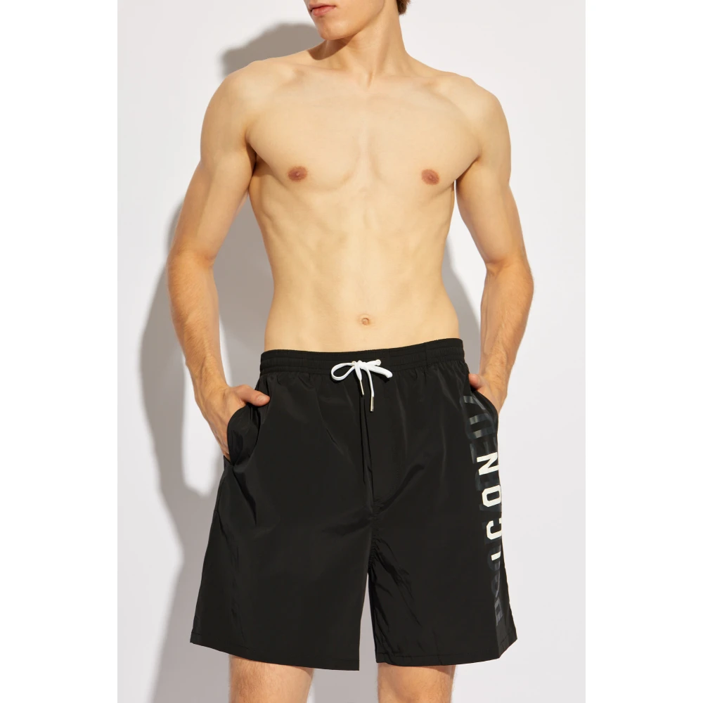 Dsquared2 Zwembroek Black Heren