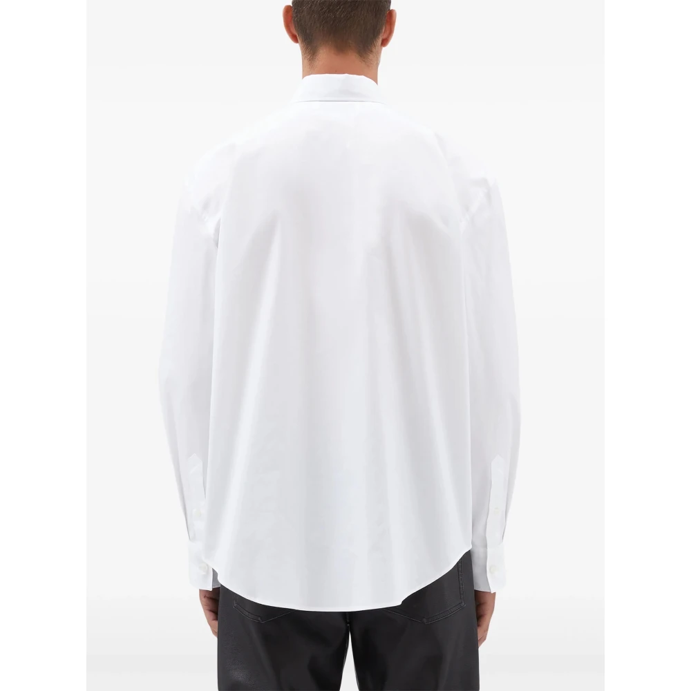 Msgm Witte Klassieke Shirt White Heren