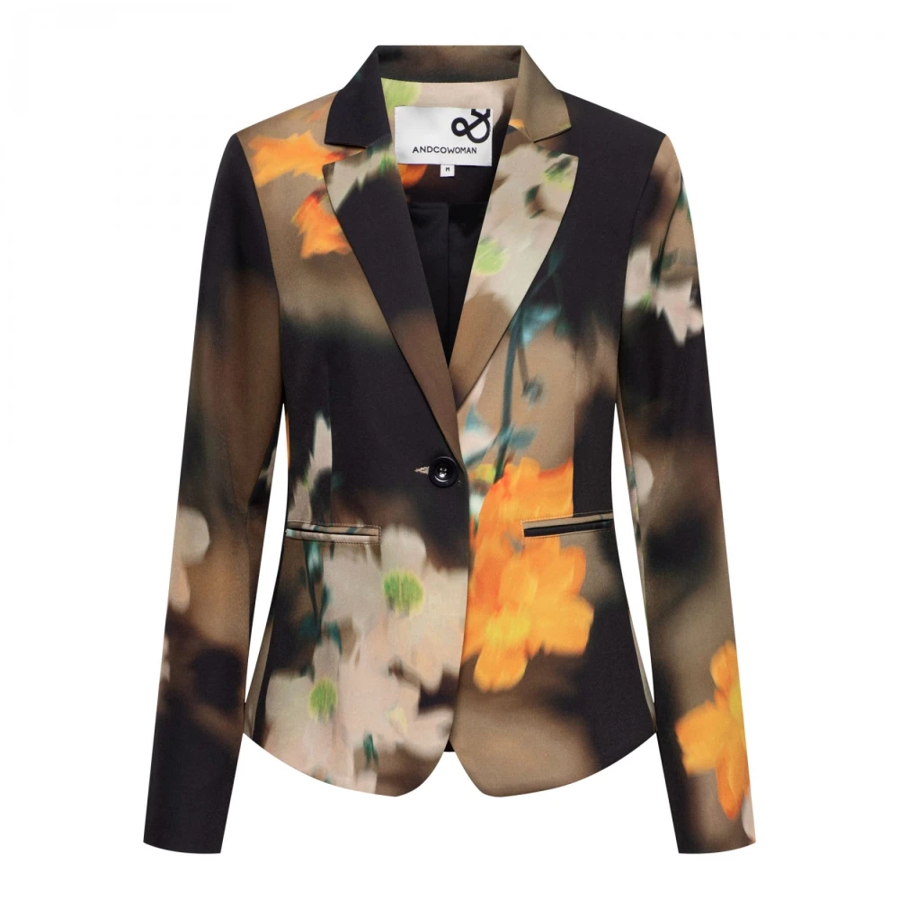 &Co Woman Blazer Heren Bruin Multicolor Dames