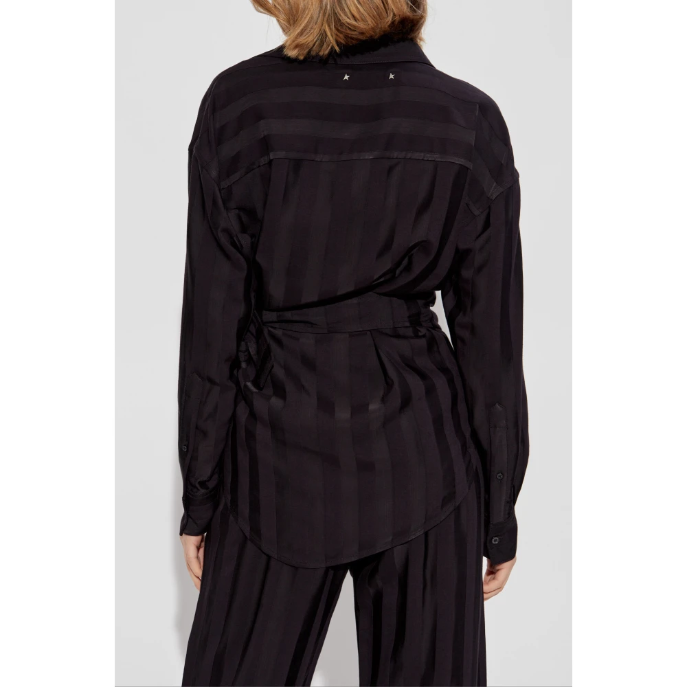 Golden Goose Gestreepte blouse Purple Dames
