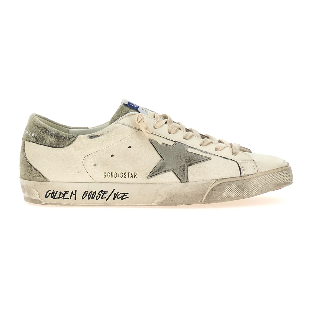 Golden Goose Men's Multicolor Sneakers, 12 Uk, Super-Star Leather And Suede Trainers