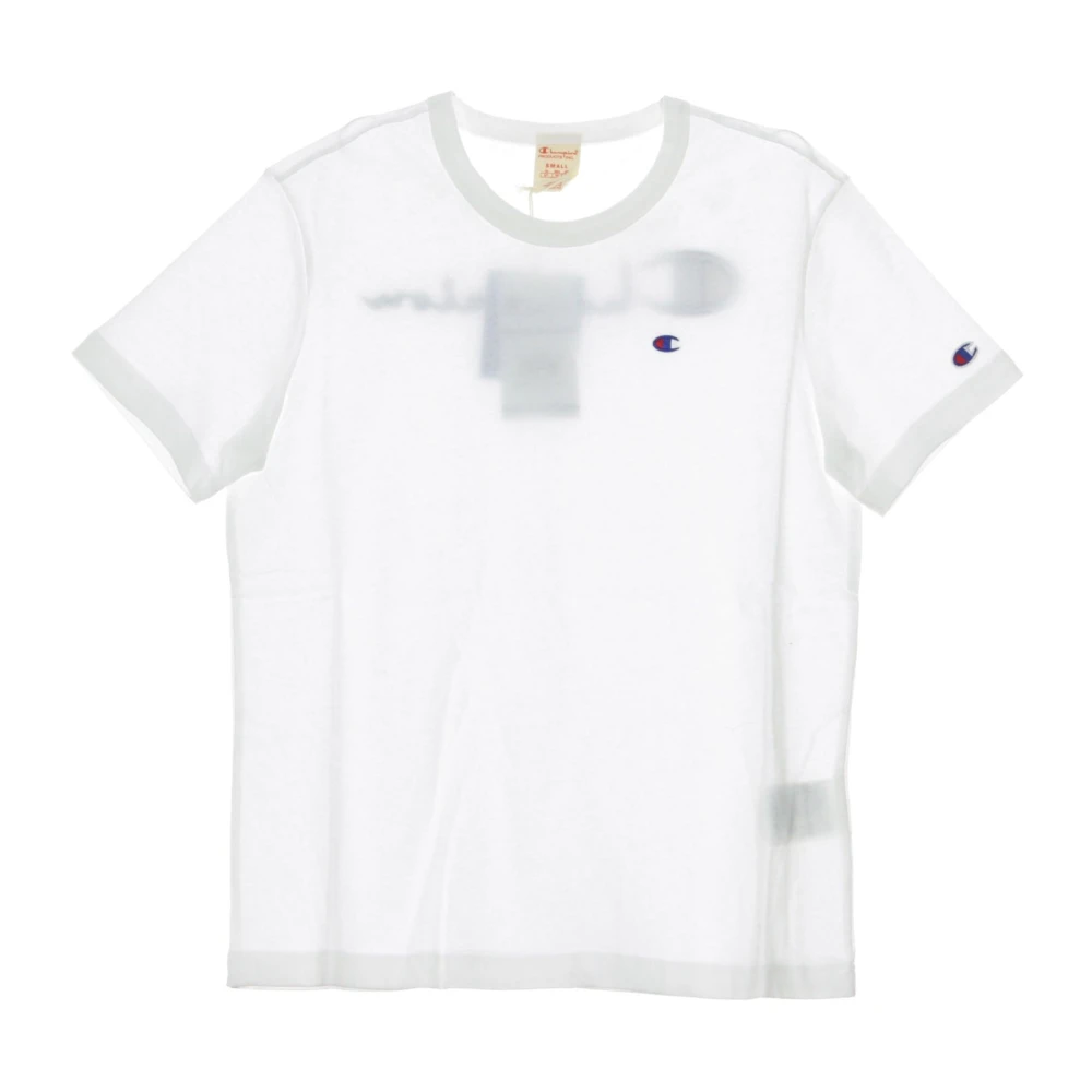 Champion Witte Crewneck Tee voor Mannen White Heren