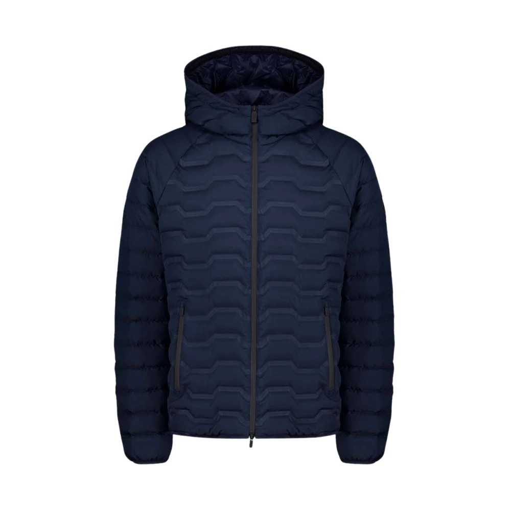 Ciesse Piumini Potter Blauwe donsjas met 800 vulkracht en capuchon Blue Heren
