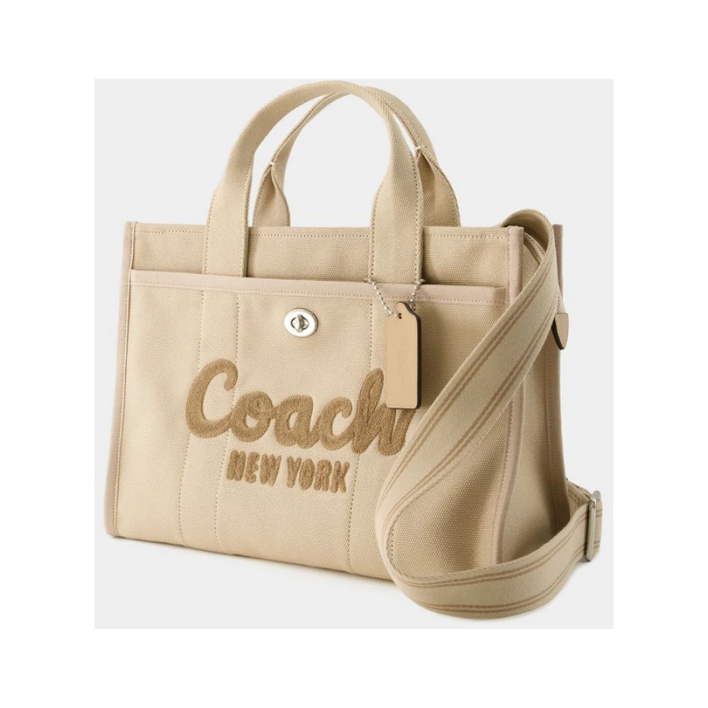 Coach Neutrale Canvas Tote Bag Beige Dames