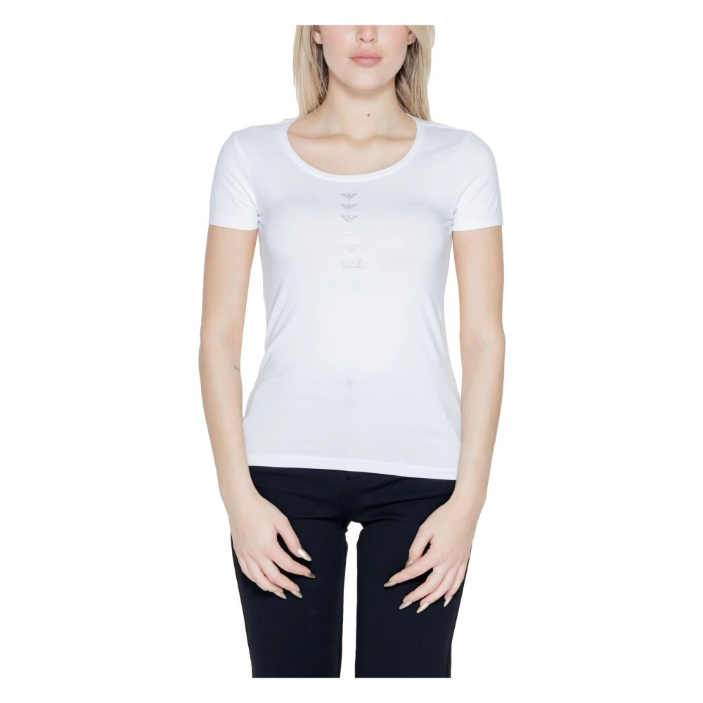 Emporio Armani EA7 Lente Zomer Dames T-Shirt 3Dtt20 Tjfkz White Dames