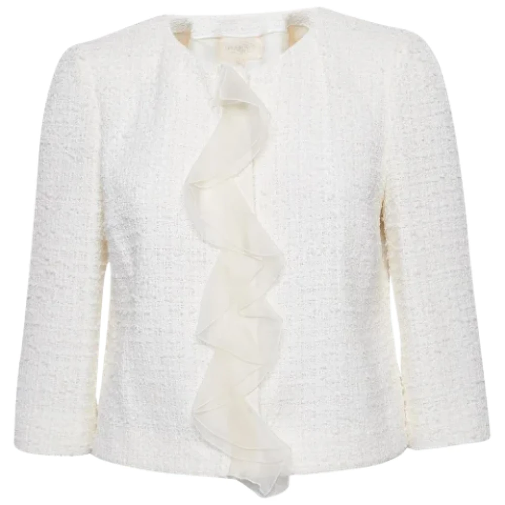 Giambattista Valli Pre-owned Fabric outerwear White Dames