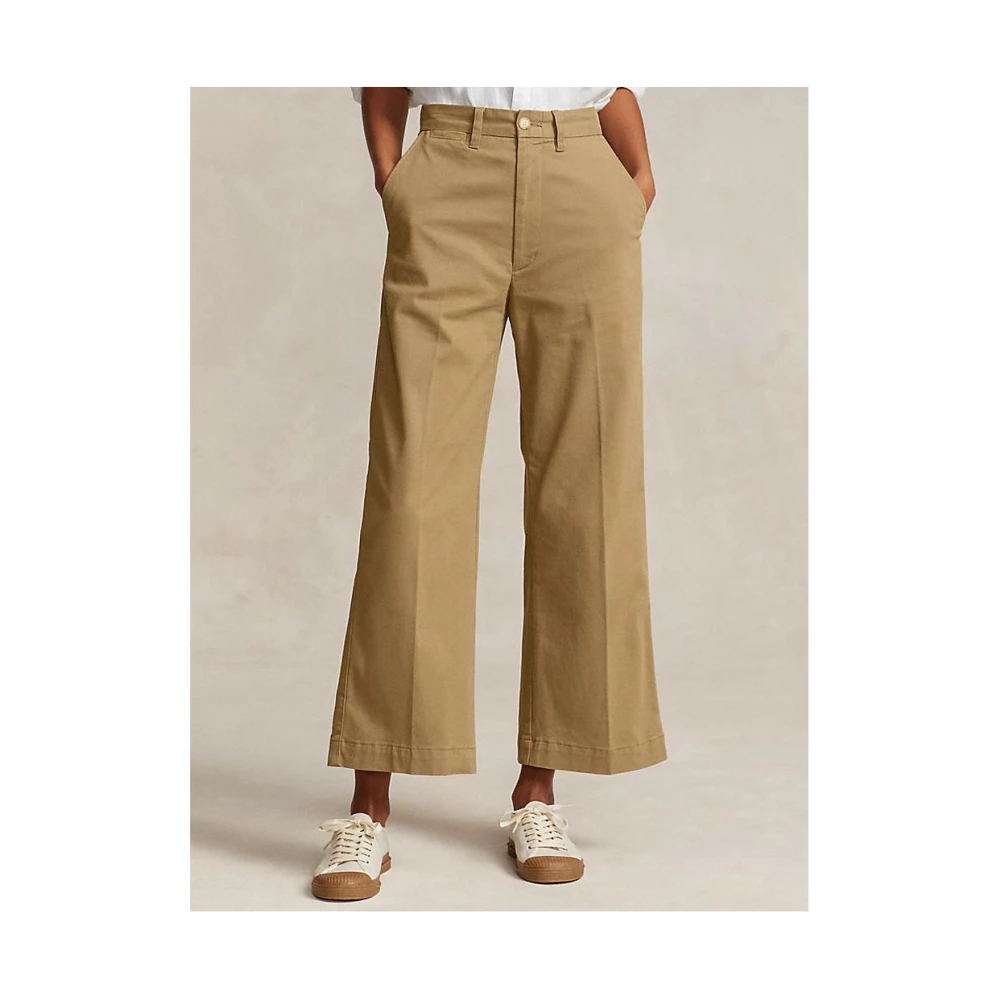 Ralph Lauren Stijlvolle Broeken voor Mannen Beige Dames