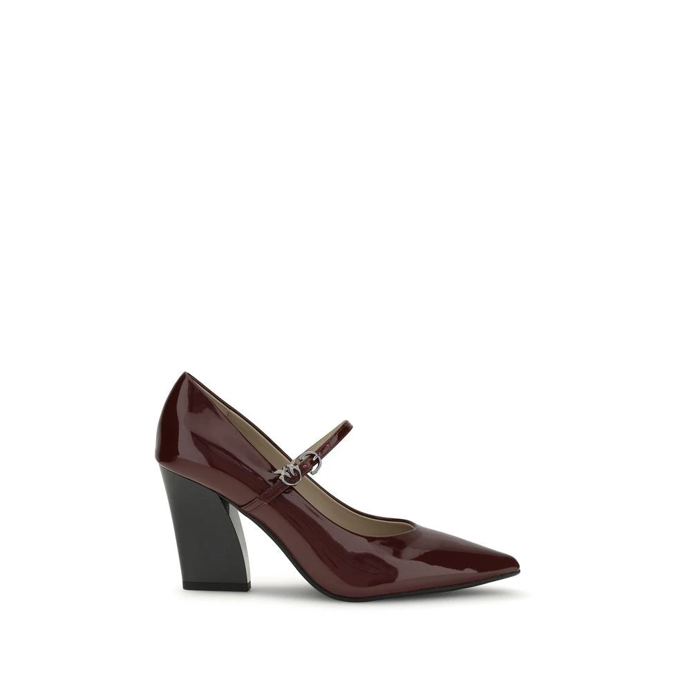 Pinko Brown Patent Leather Pointed Pumps - Female - Pumps - 7 Uk - Shoes