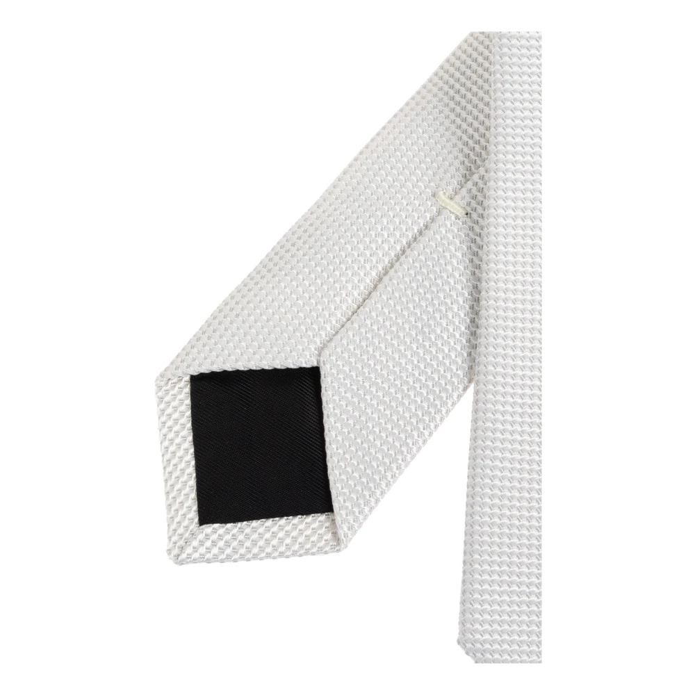 Lanvin Zijden stropdas White Heren