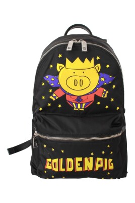 sac-a-dos-scolaire-noir-et-or-motif-cochon-de-l-annee