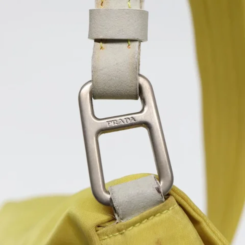 Prada Vintage Pre-owned Fabric prada-bags Yellow Dames