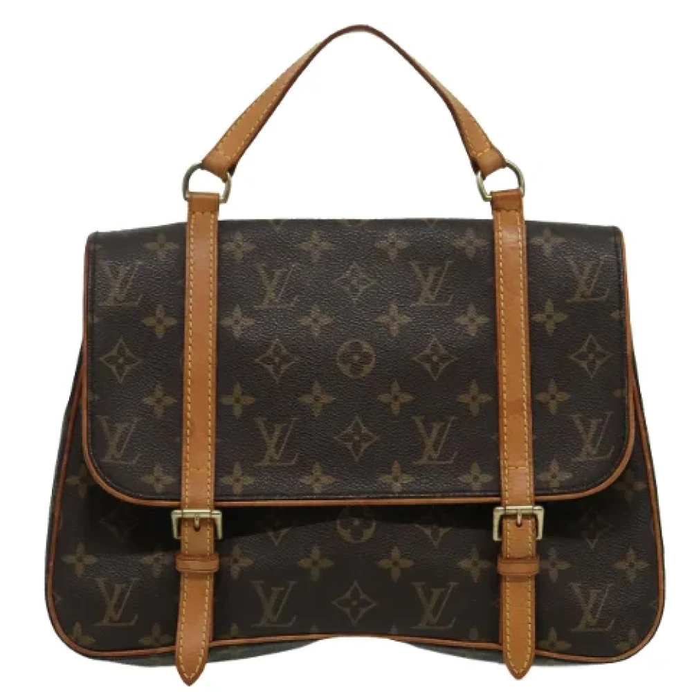 Louis Vuitton Vintage Pre-owned Canvas backpacks Brown Dames