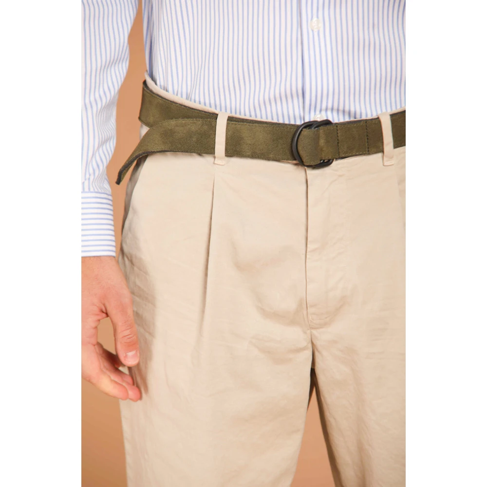 Mason's Chino broek met relaxte pasvorm IJskleur Beige Heren