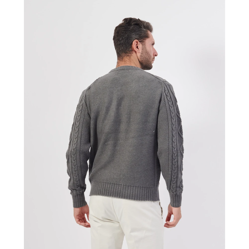 Guess Grijze Trui met Voorvlecht Gray Heren