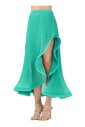 elegante-jupe-midi-plissee-verte