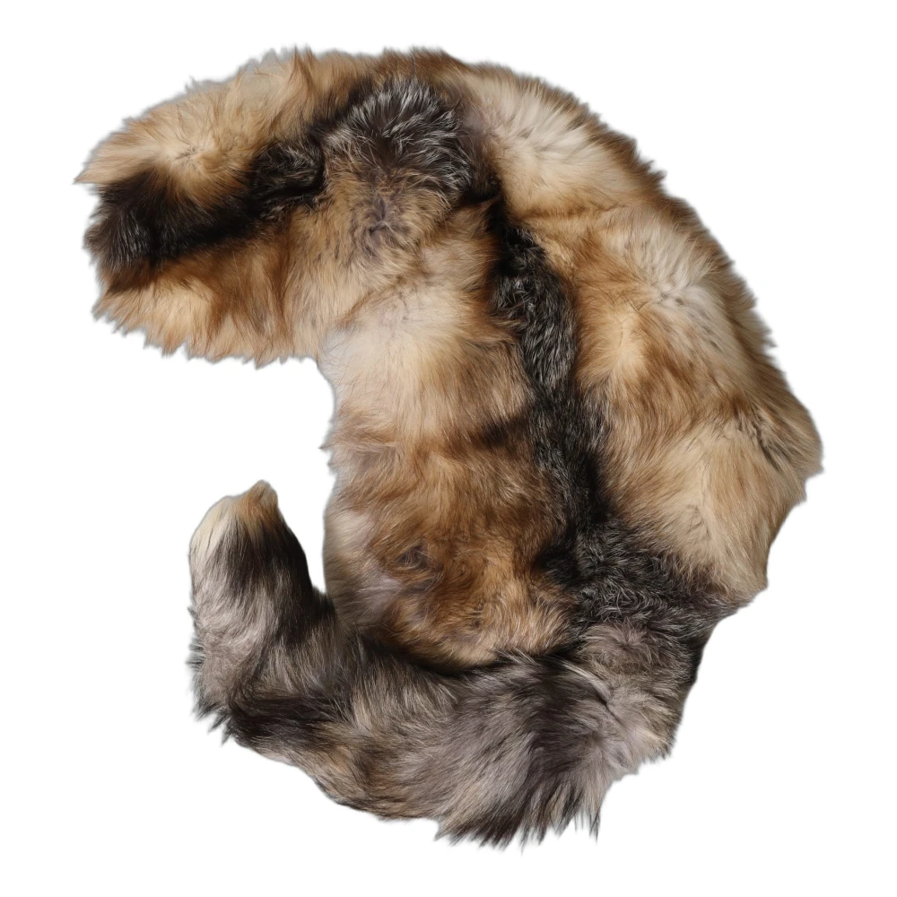 Dolce & Gabbana Fur Collar - Female - Winter Scarves - Brown - One Size - Accessories