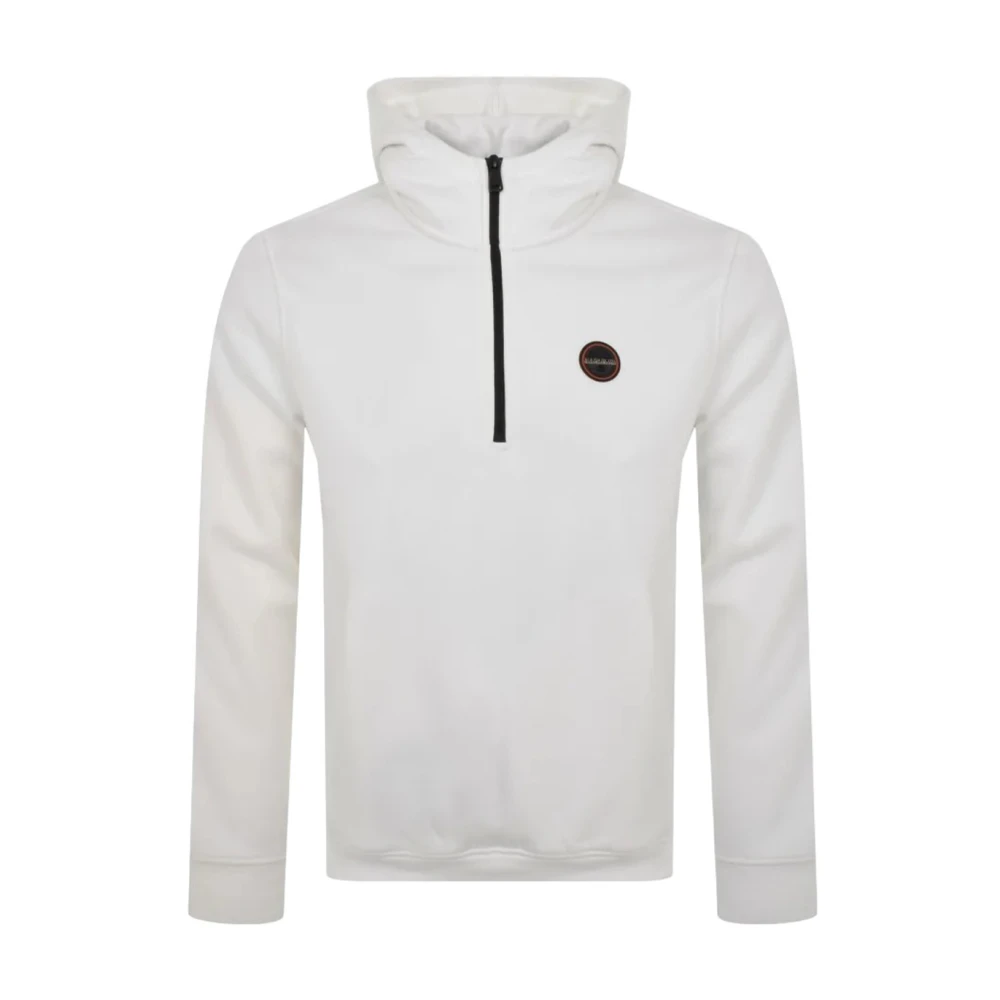 Napapijri Badge Rits Sweater White Heren