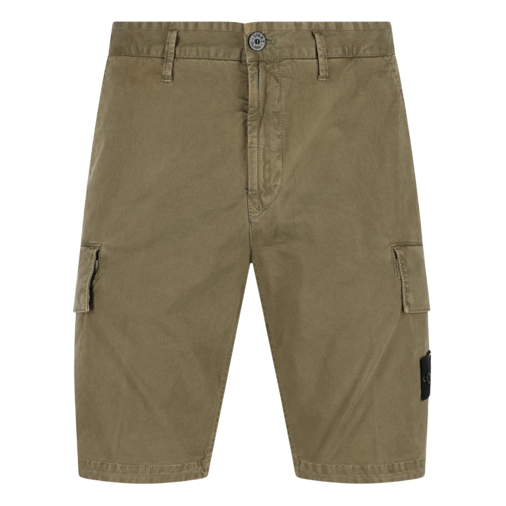 Stone Island Men's Green Shorts - Casual Shorts - W30 - Shorts