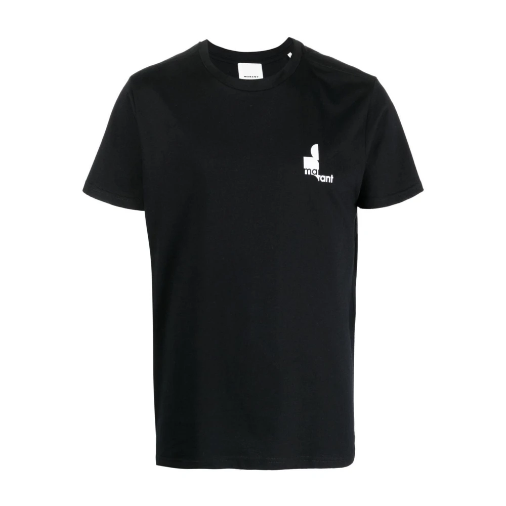 Isabel marant T-shirt met bedrukt logo Black Heren