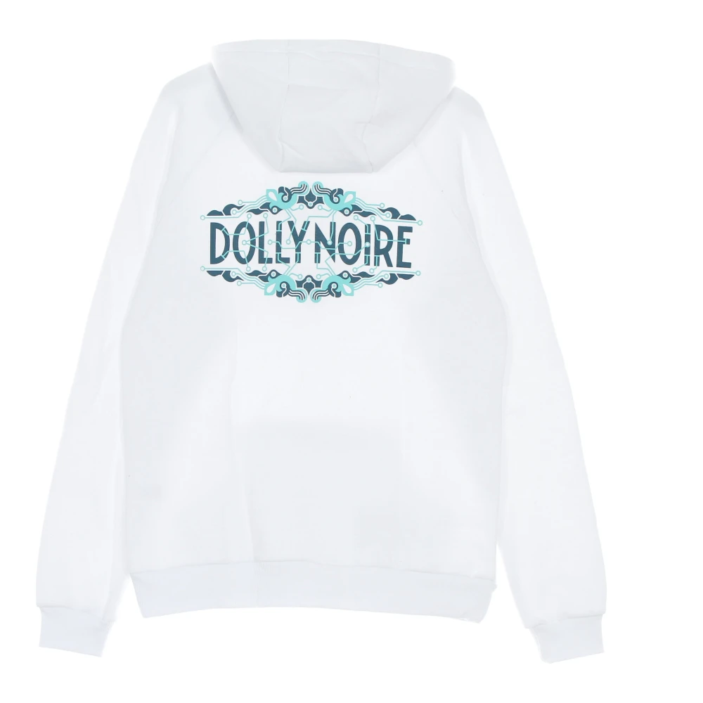 Dolly Noire Witte Maioliche Logo Hoodie White Heren