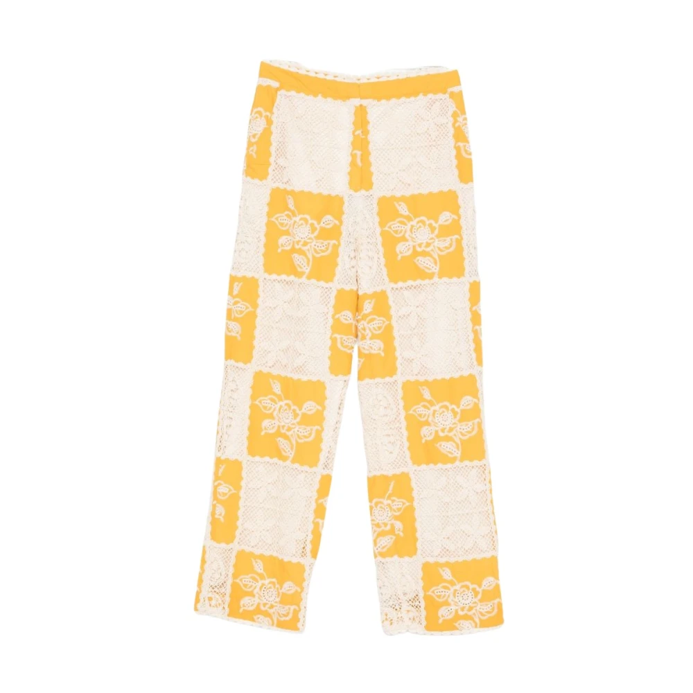 Farm Rio Women's Multicolor Wide Trousers - Wide Trousers - S - Trousers
