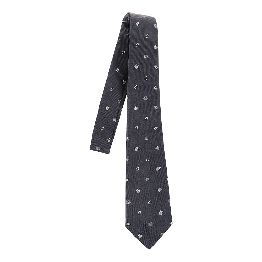 ETRO Elegante Zijden Stropdas voor Mannen Blue Heren